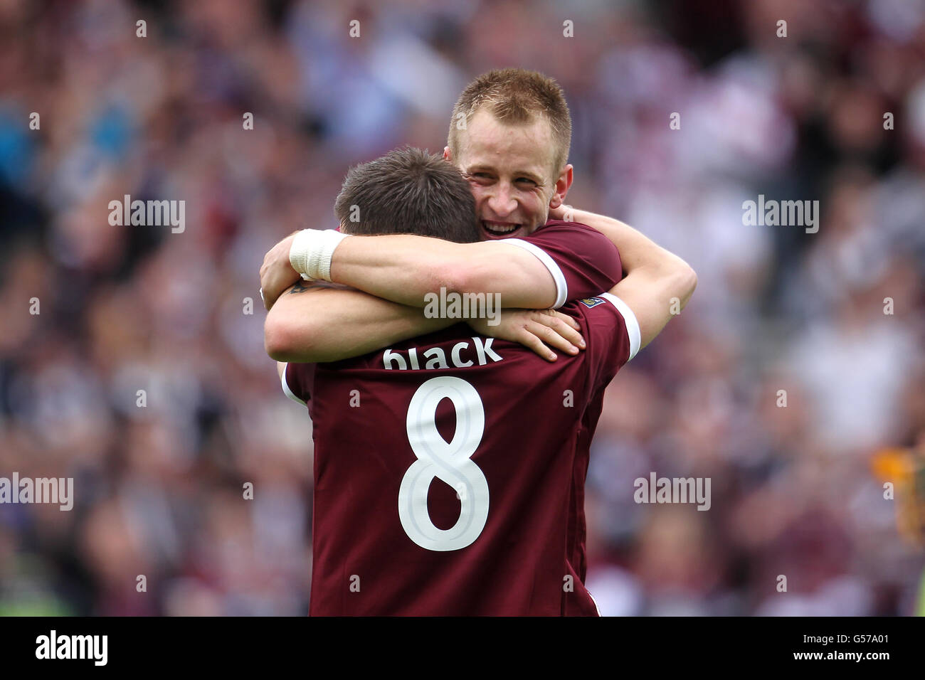 Calcio - William Hill Scottish Cup Final - Hibernian v Cuore di Midlothian - Hampden Park Foto Stock