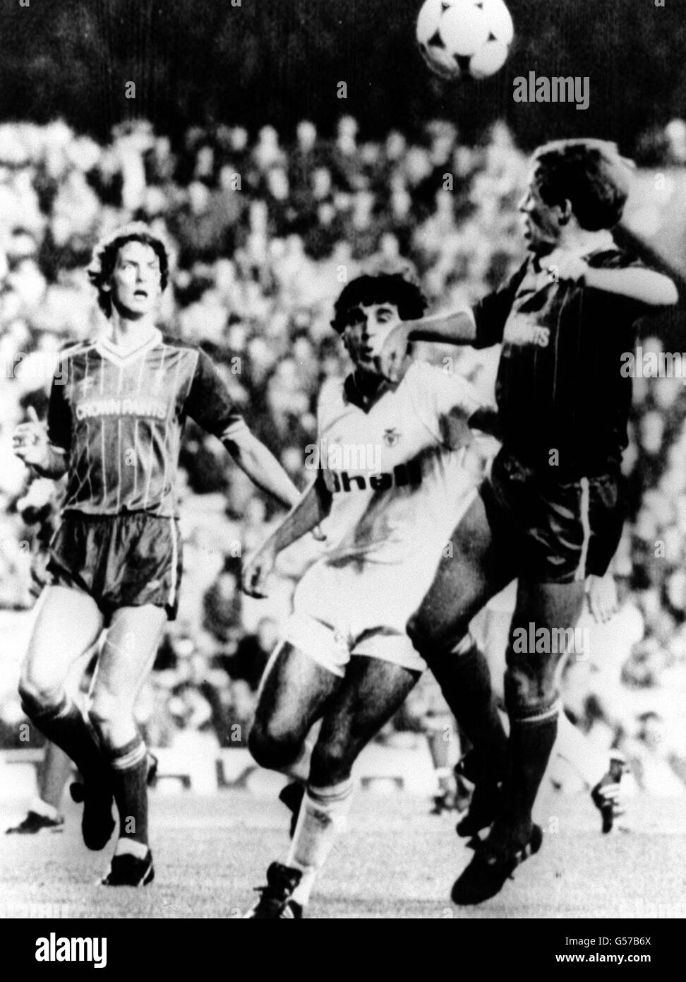 Liverpool v Benfica 1984 Foto Stock