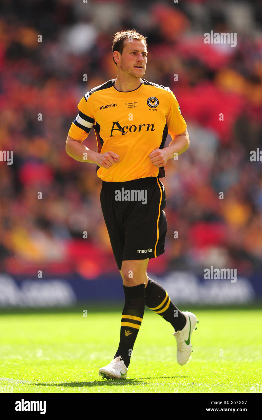 Calcio - Trofeo fa Carlsberg - finale - Newport County / York City - Stadio di Wembley. Gary Warren, contea di Newport Foto Stock