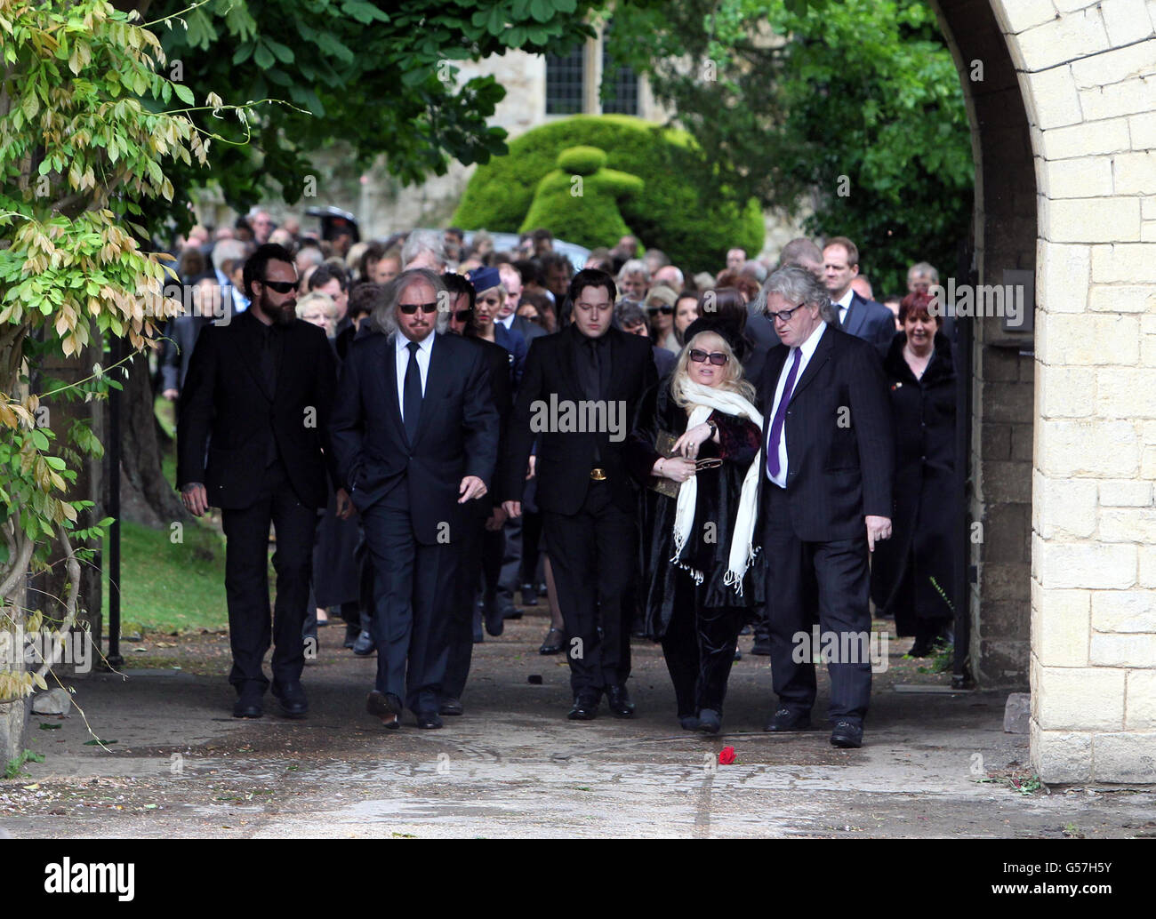 Barry gibb funeral robin gibb immagini e fotografie stock ad alta