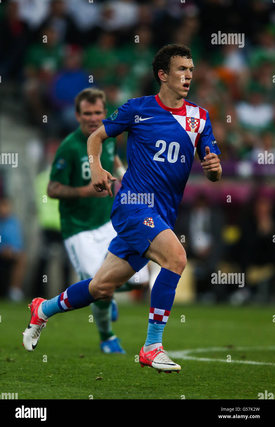 Soccer - UEFA Euro 2012 - GRUPPO C - Repubblica di Irlanda v Croazia - Municipal Stadium Poznan Foto Stock