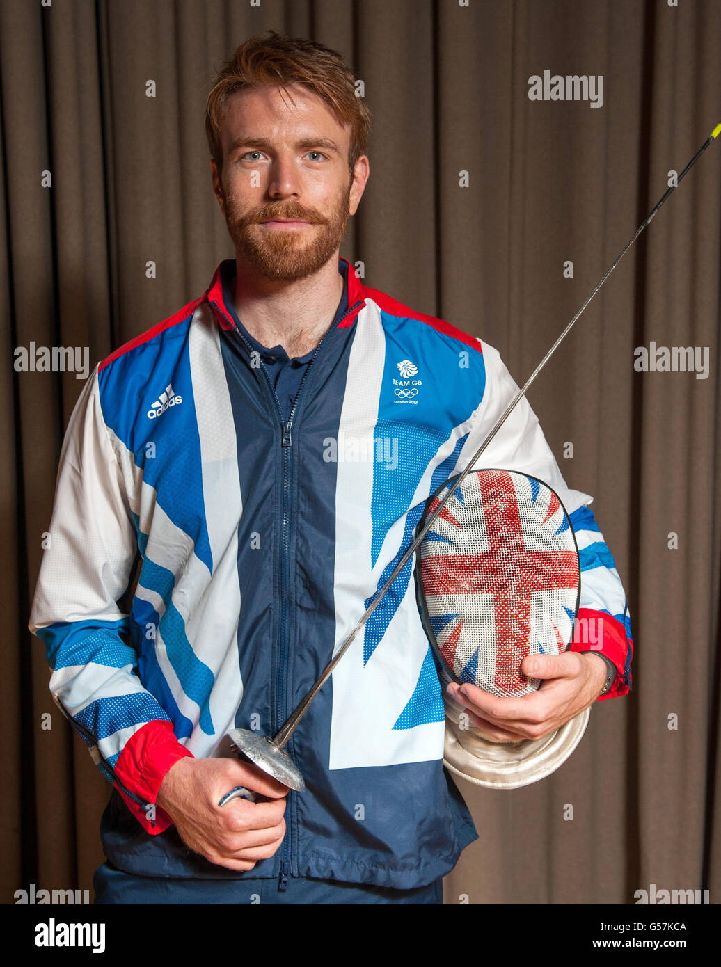 Laurence Halsted della Gran Bretagna durante l'annuncio del Team GB all'Institute of Education di Londra. Foto Stock