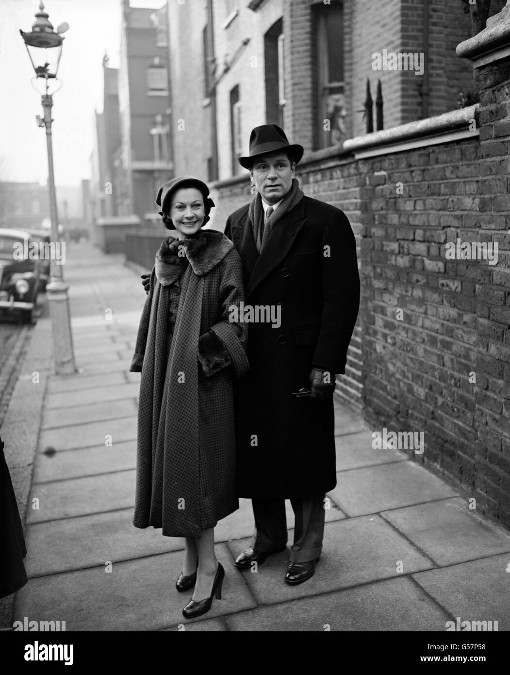 Teatro - Sir Laurence e Lady Olivier - Londra Foto Stock