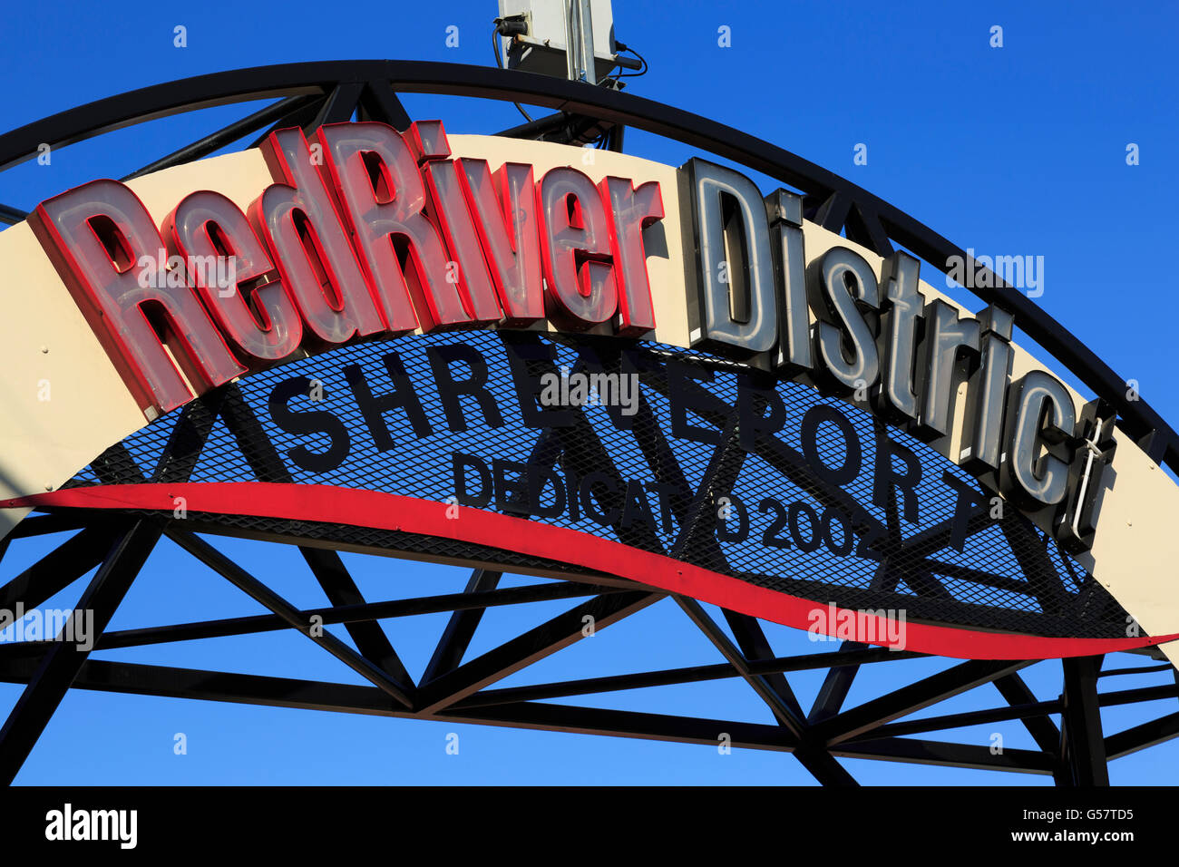 Red River District, Shreveport, Louisiana, Stati Uniti d'America Foto Stock