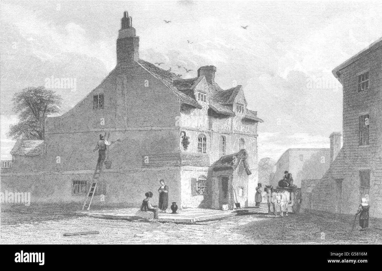 LIVERPOOL: la casa di Wm. Roscoe. Nato, Mount Pleasant. (Pyne), antica stampa 1831 Foto Stock