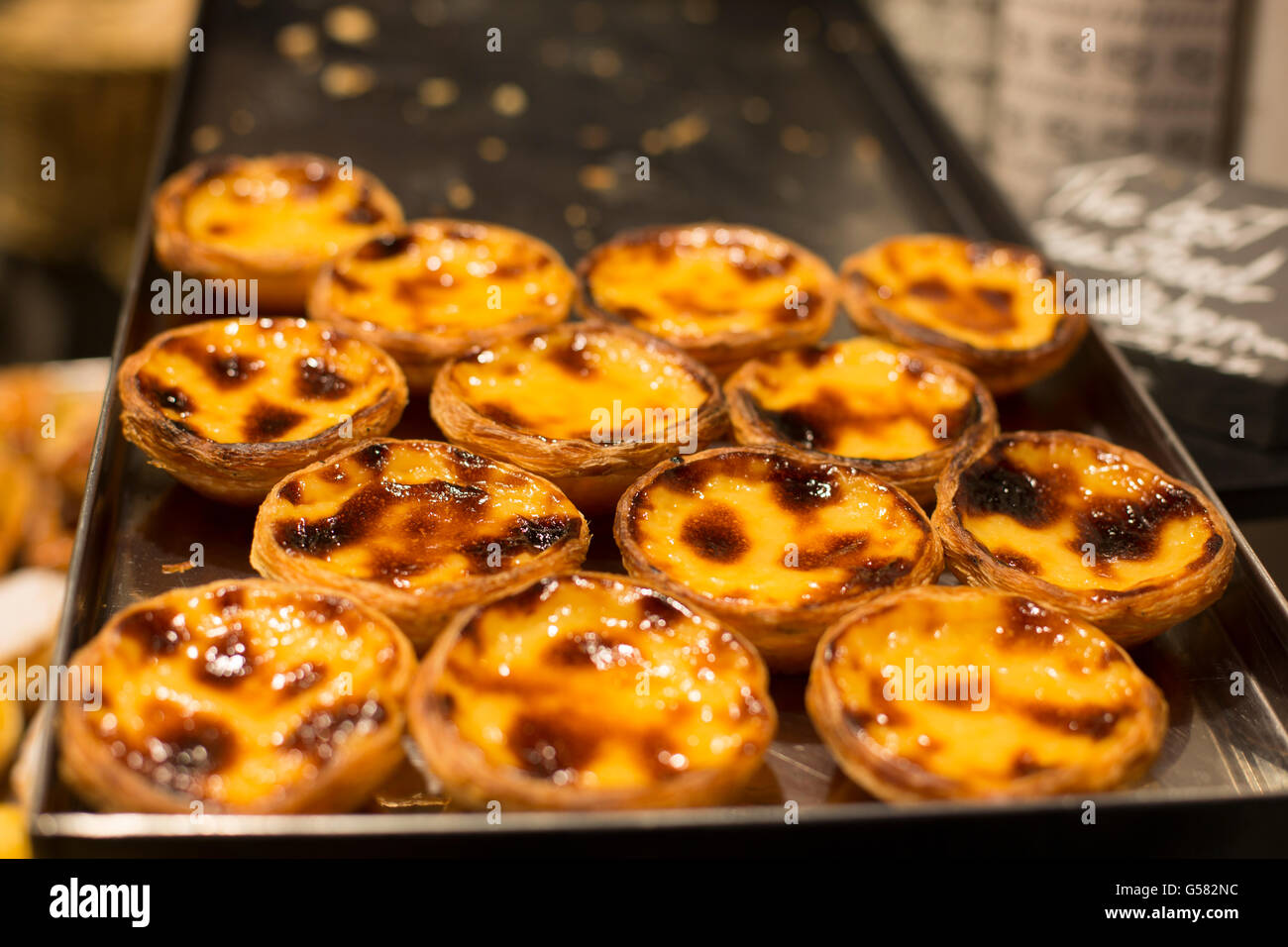 Paste tradizionali e Pastel de nata, Lison, Lisboa, Portogallo, Europa UE Foto Stock