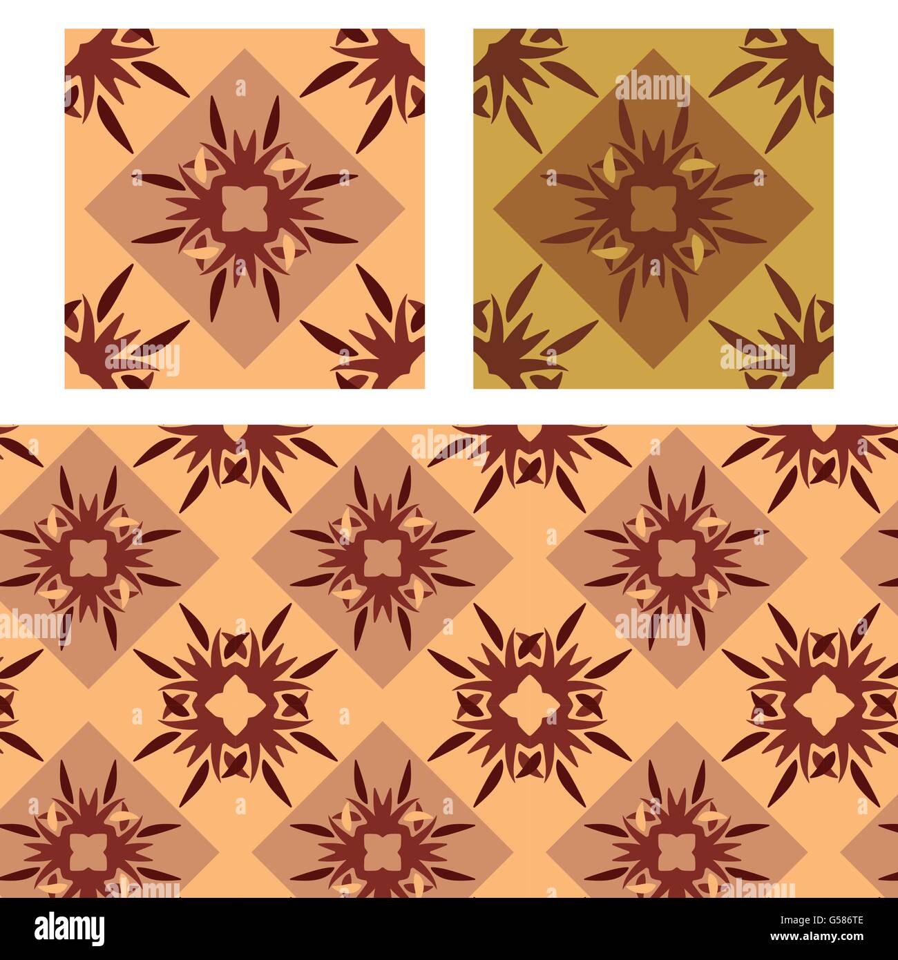 Abstract pianura tendente al rosso modelli perfetta illustrazione vettoriale Illustrazione Vettoriale