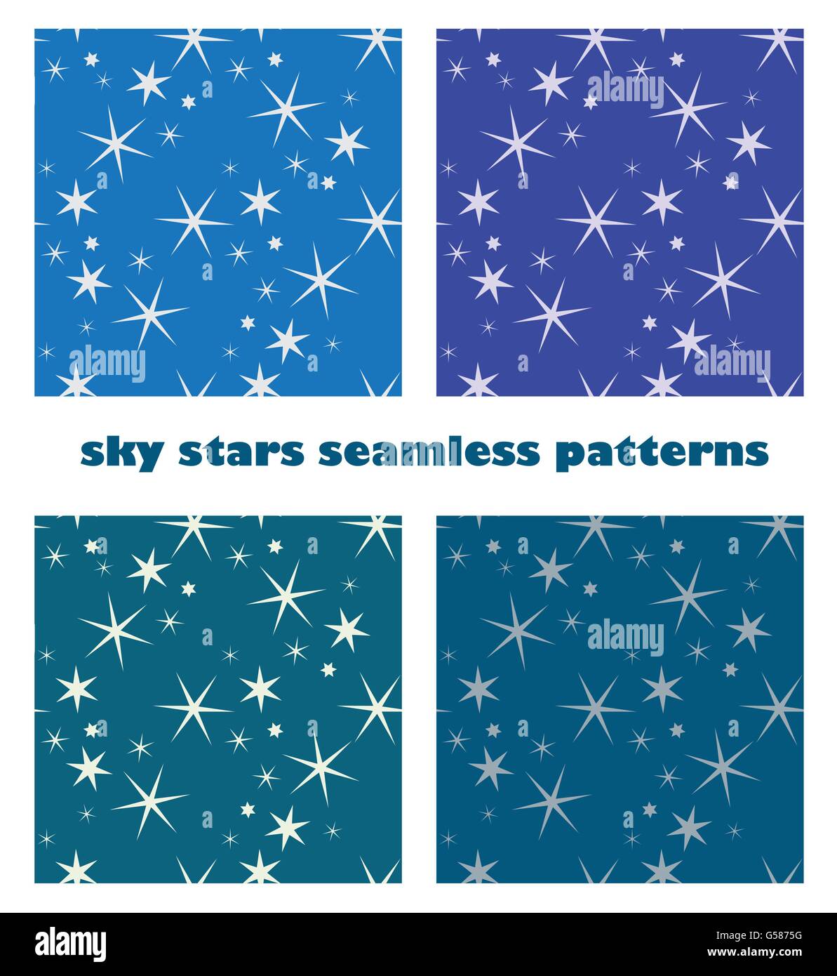 Abstract sky star pattern seamless sfondi design vettoriali Illustrazione Vettoriale