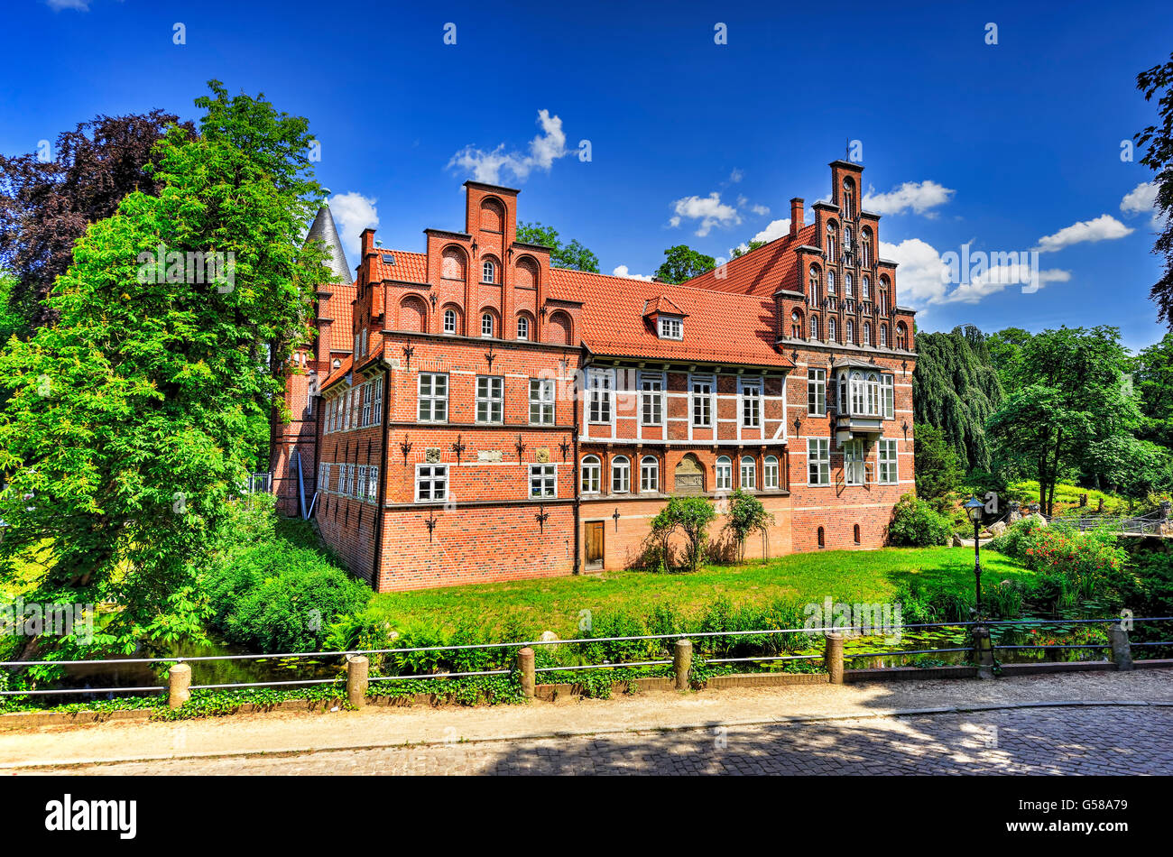 Il castello di Bergedorf di Amburgo, Germania Foto Stock