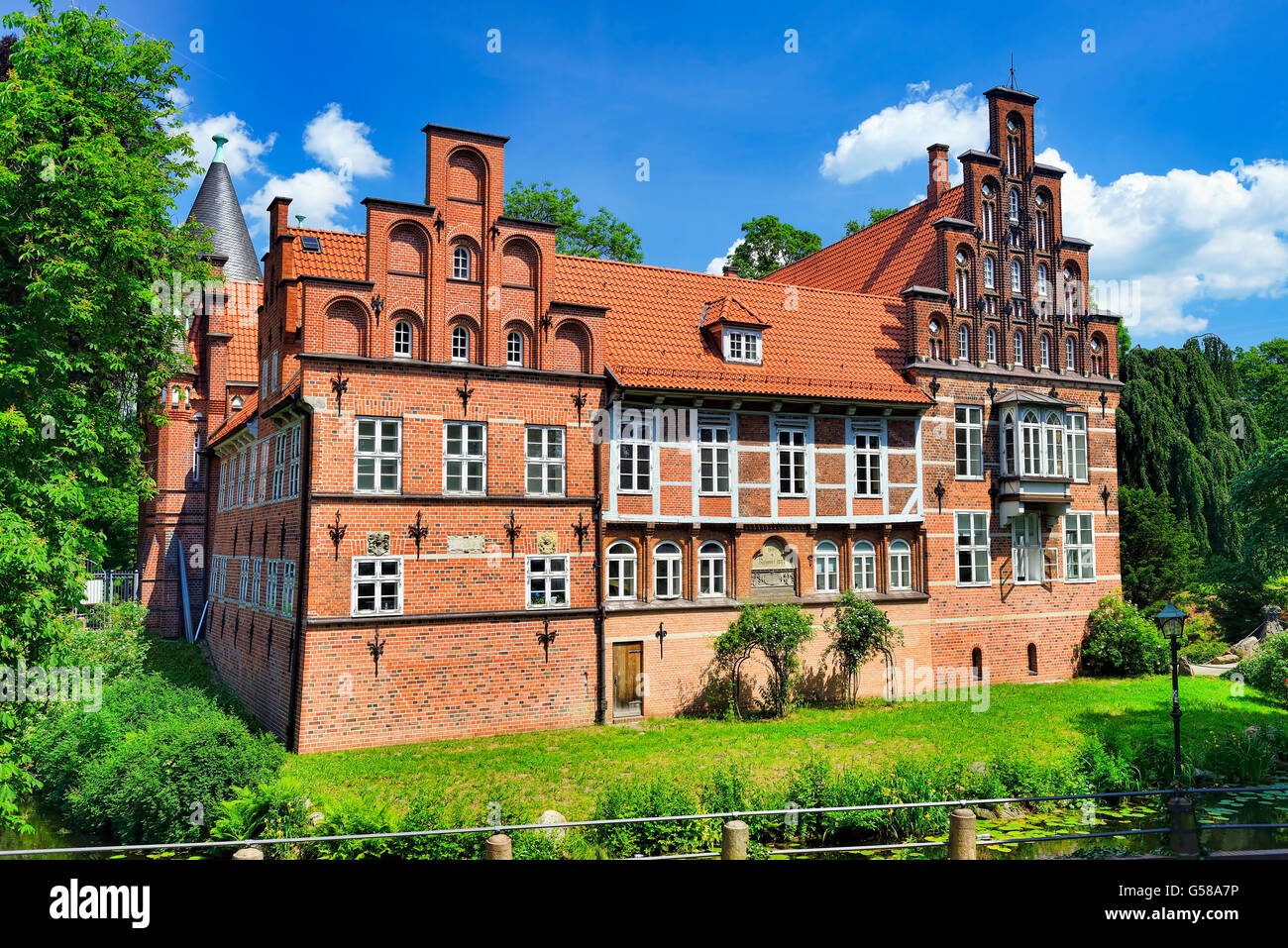 Il castello di Bergedorf di Amburgo, Germania Foto Stock