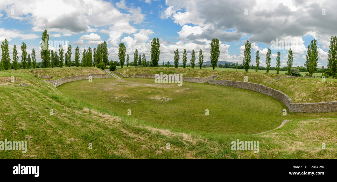 Il rebuilde città romana di carnuntum vicino a vienna austria Foto Stock