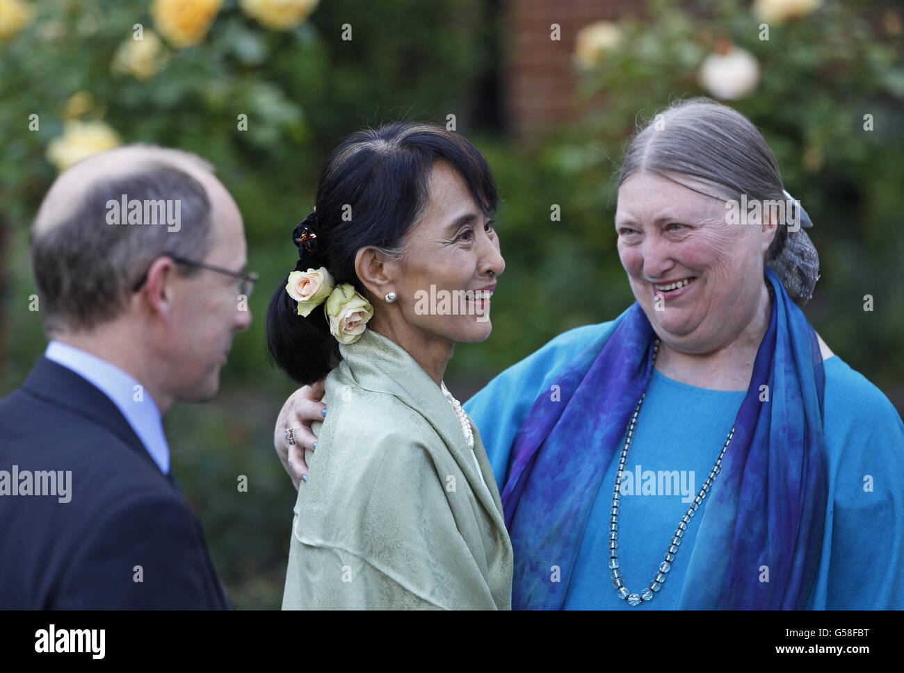 Aung San Suu Kyi visita al Regno Unito il giorno 1 Foto Stock