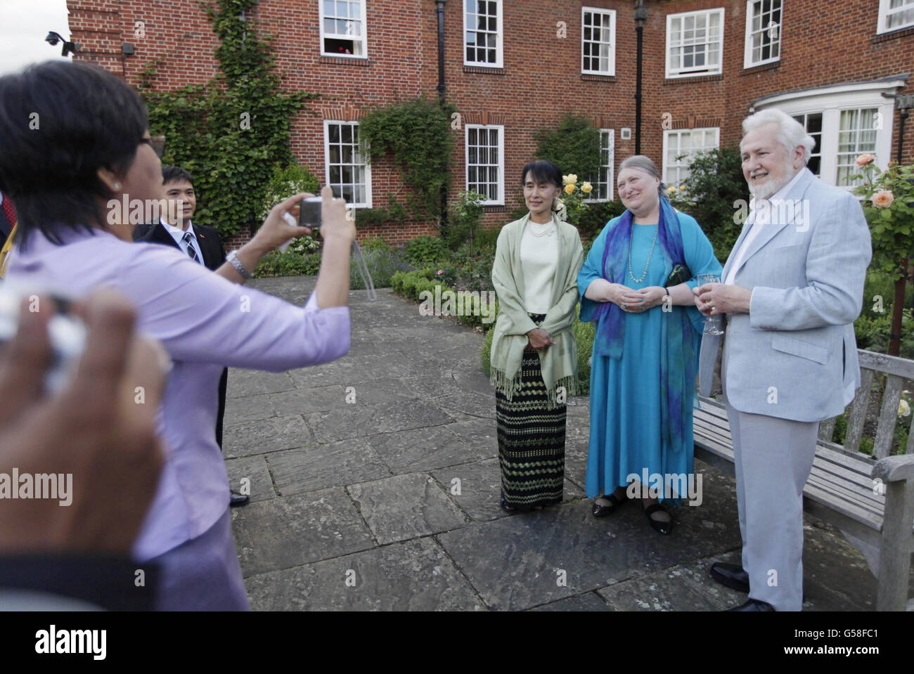 Aung San Suu Kyi visita al Regno Unito il giorno 1 Foto Stock