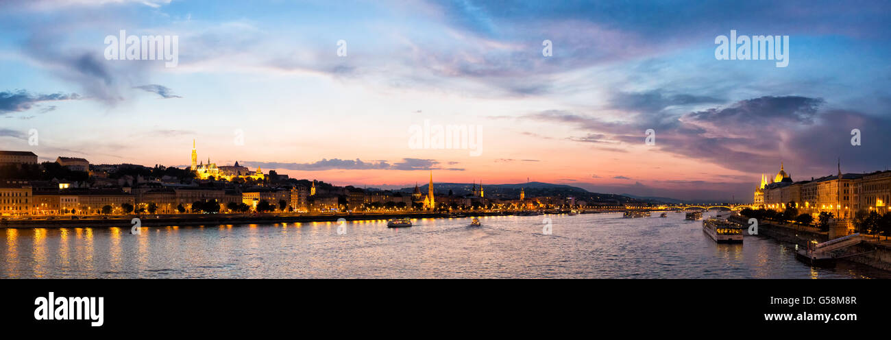 Panorama di Budapest Foto Stock