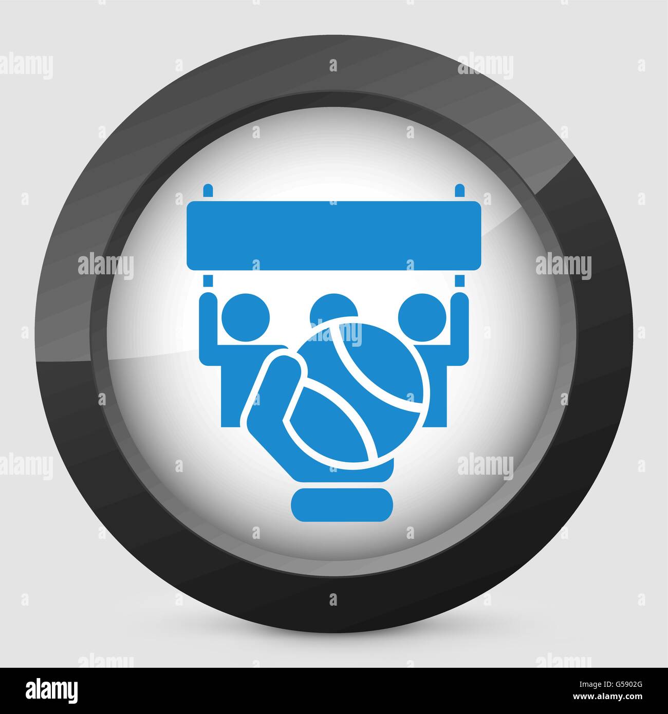 Match di Tennis Icona Illustrazione Vettoriale