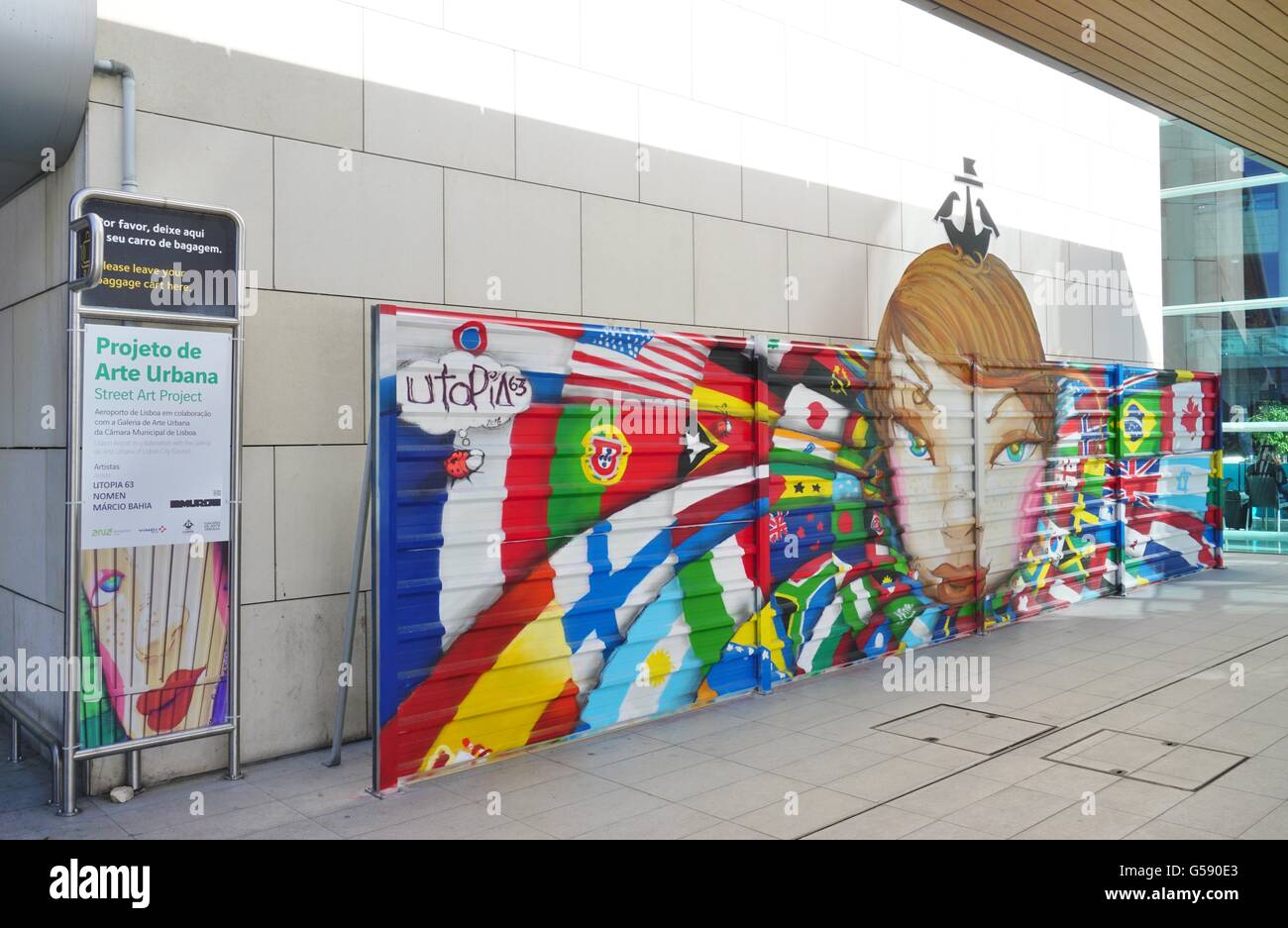 Il Lisbona aeroporto Portela LIS, formalmente chiamato Lisbona Humberto Delgado Airport Foto Stock