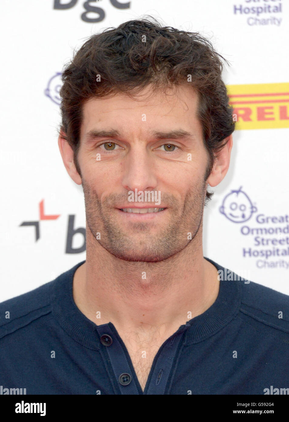 Formula uno Grand Prix Launch Party 2012 - Londra. Mark Webber partecipa al partito di F1 in aiuto del Great Ormond Street Hospital a Battersea Evolution. Foto Stock