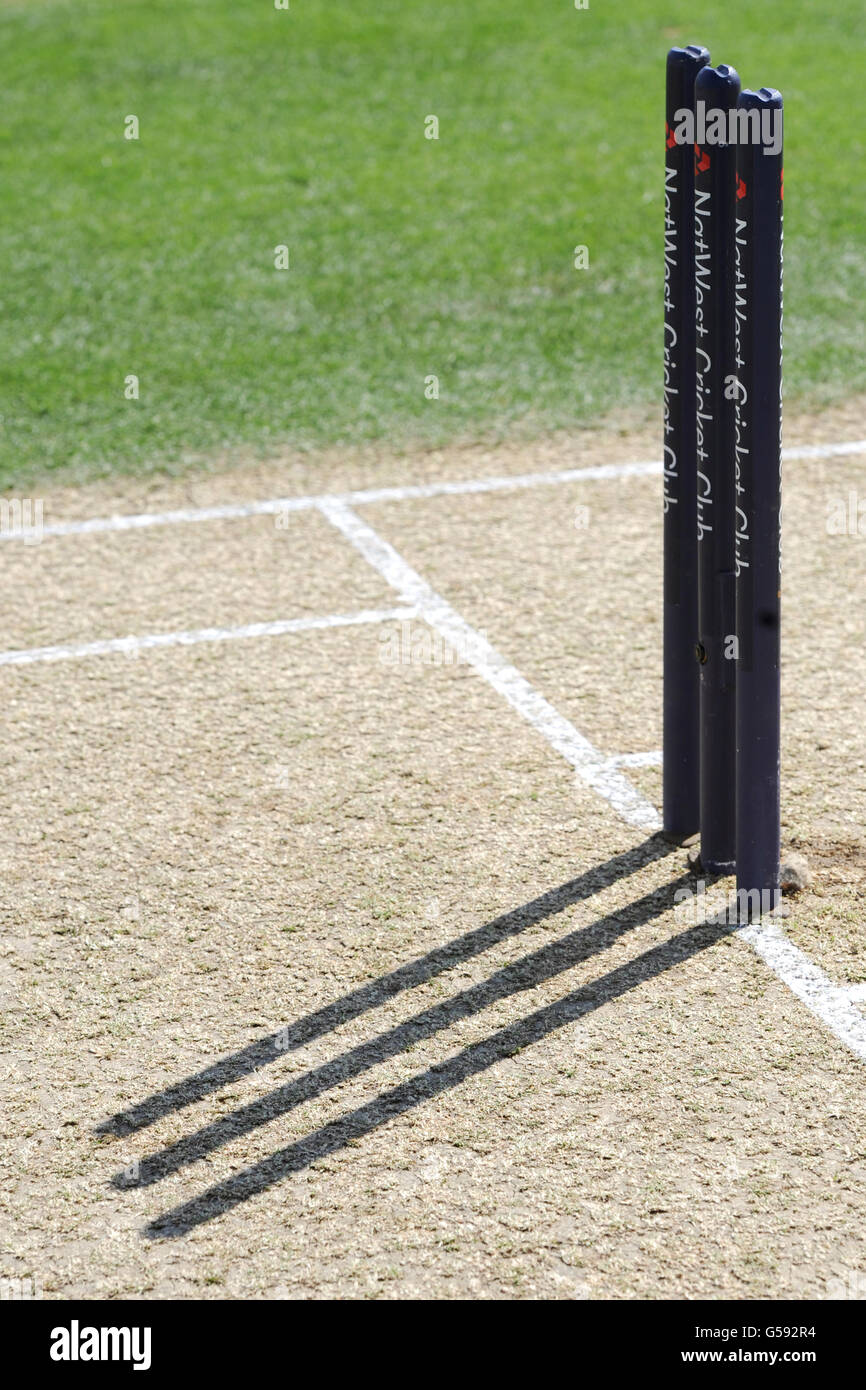 Cricket - Second Natwest One Day International - Inghilterra / Australia - The Kia Oval. Vista generale dei ceppi di cricket Foto Stock