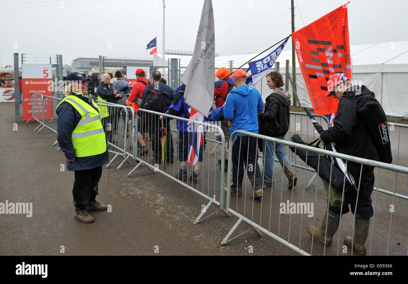 Motor Racing - 2012 del Campionato del Mondo di Formula Uno - Gran Premio di Gran Bretagna - Gara - Silverstone Foto Stock