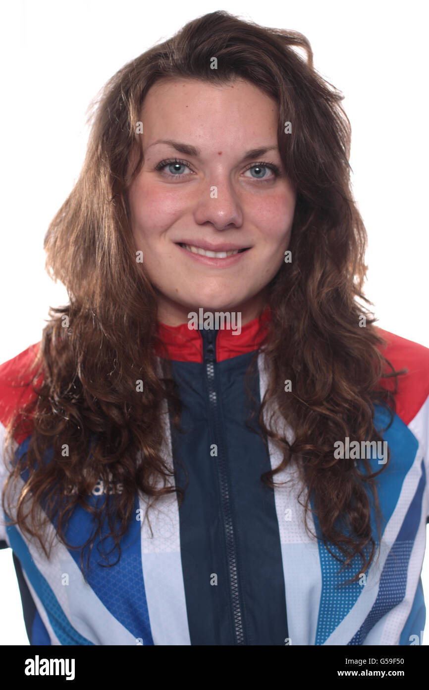 Olimpiadi - Olimpiadi di Londra 2012 - Team GB Kitting out - Nuoto - Loughborough University. Jessica Lloyd della Gran Bretagna durante la sessione di kitting out di Londra 2012 alla Loughborough University di Loughborough. Foto Stock