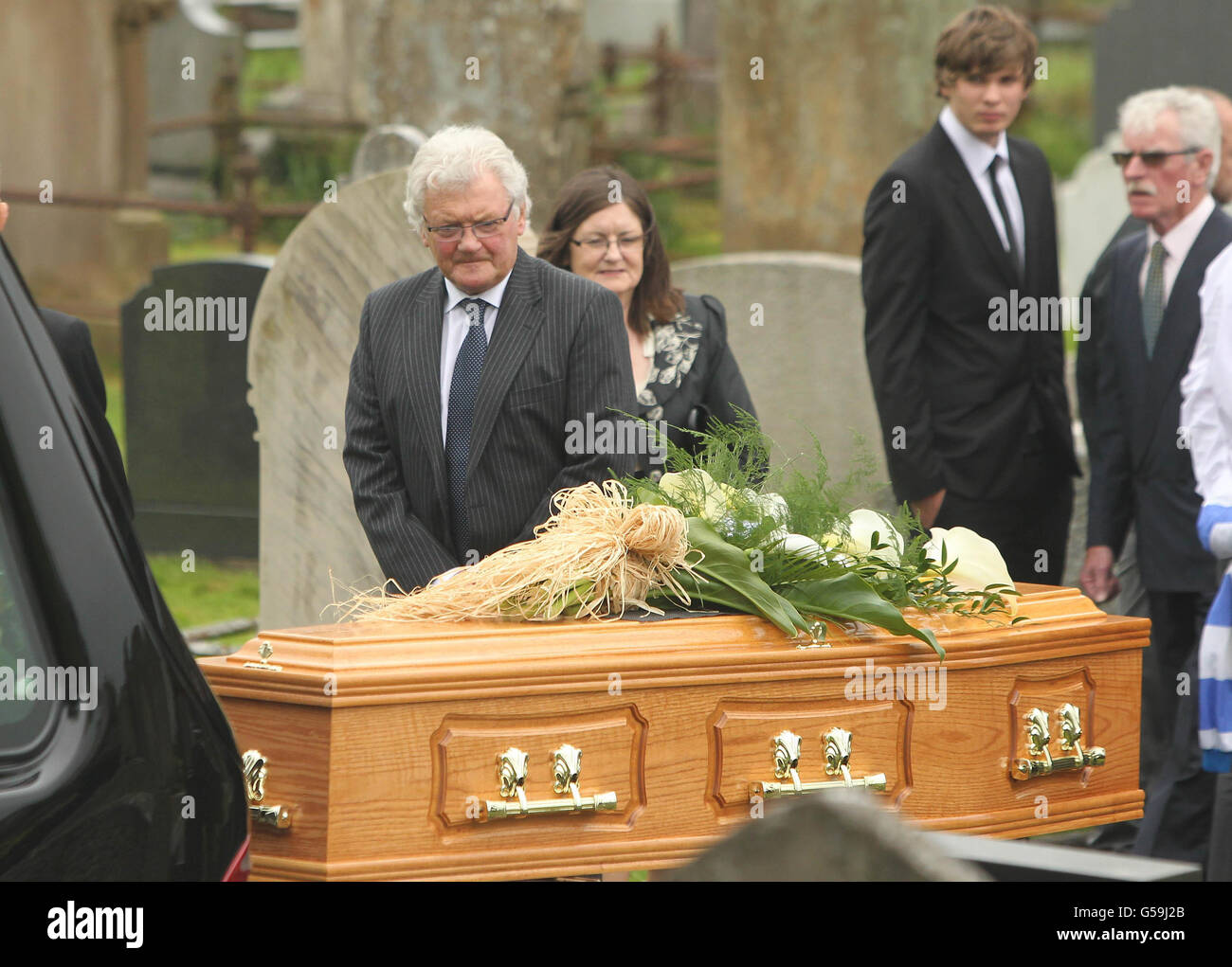 Alan McDonald funerale Foto Stock