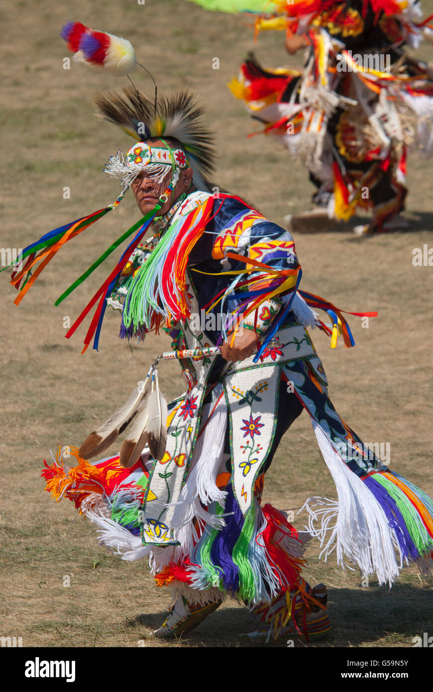 Pow Wow danza, America del Nord Foto Stock