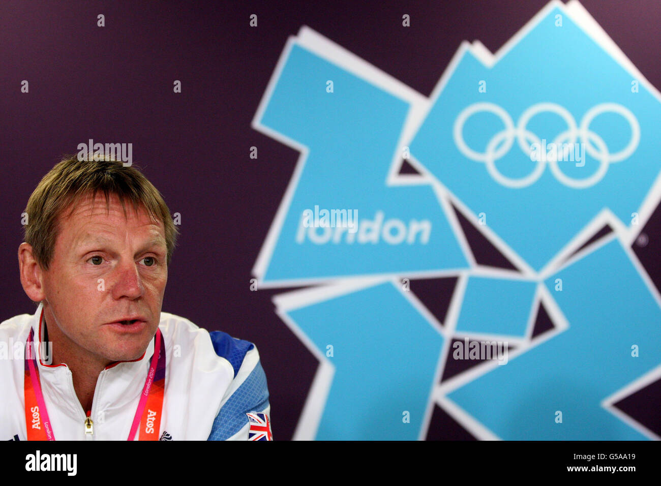 Olimpiadi - Olimpiadi di Londra 2012 - Gran Bretagna uomini calcio Conferenza stampa - Olympic Park Foto Stock