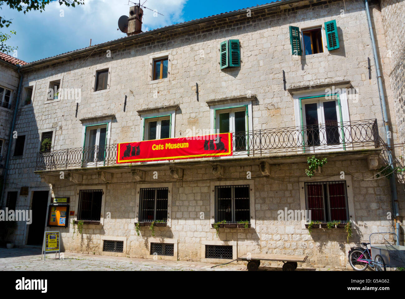 Gatti museum, Stari Grad, città vecchia, Kotor, Montenegro, Crna Gora Foto Stock