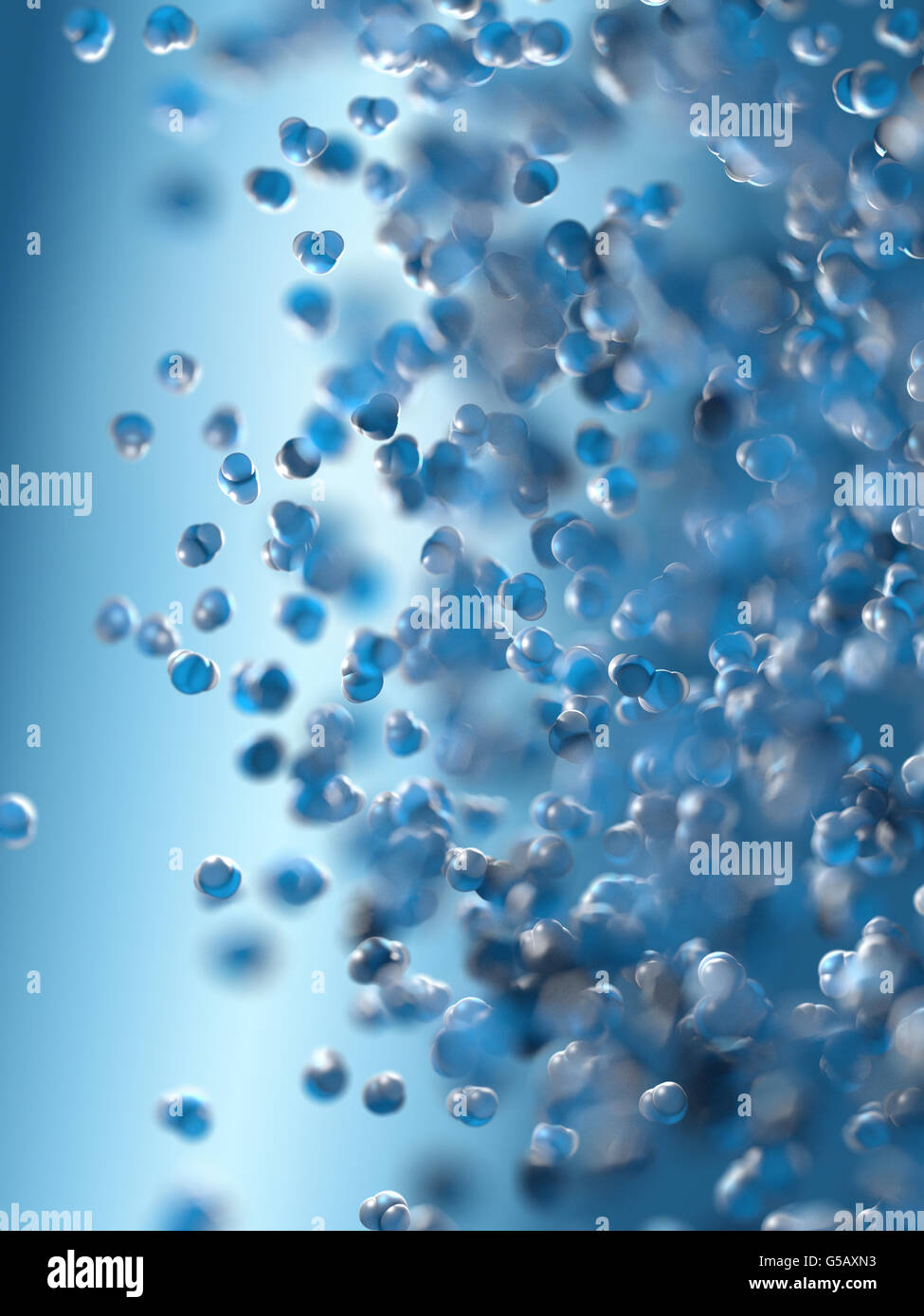 Goccia di acqua pura. L' acqua è un composto chimico contenente uno di ossigeno e due atomi di idrogeno. Foto Stock