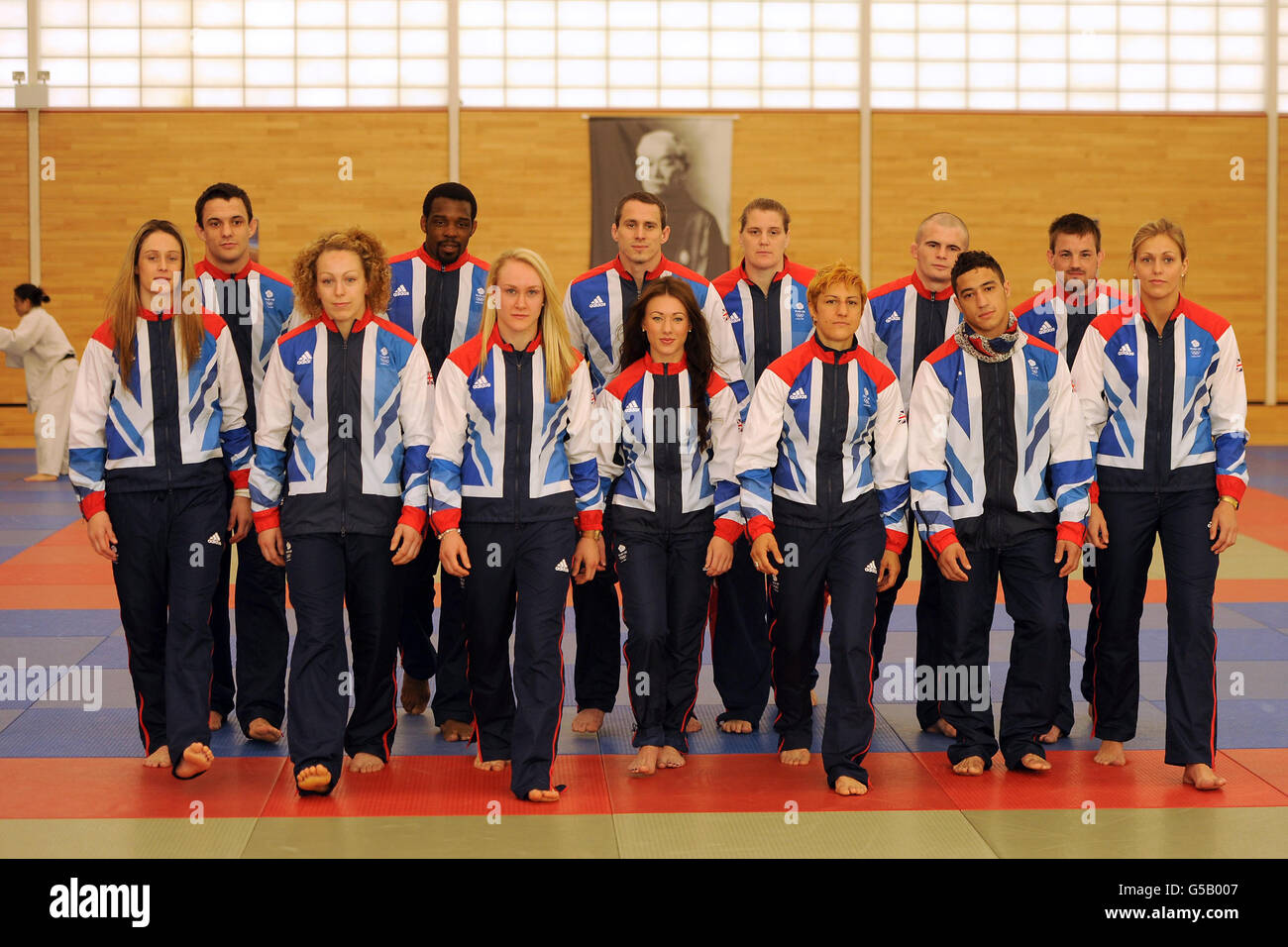 Olympics - Team GB Judo Squad Photocall - Judo Istituto delle prestazioni Foto Stock