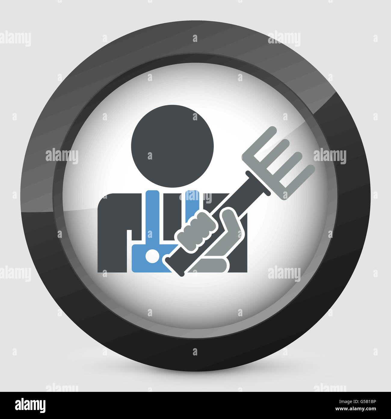 Icona di forcone Illustrazione Vettoriale