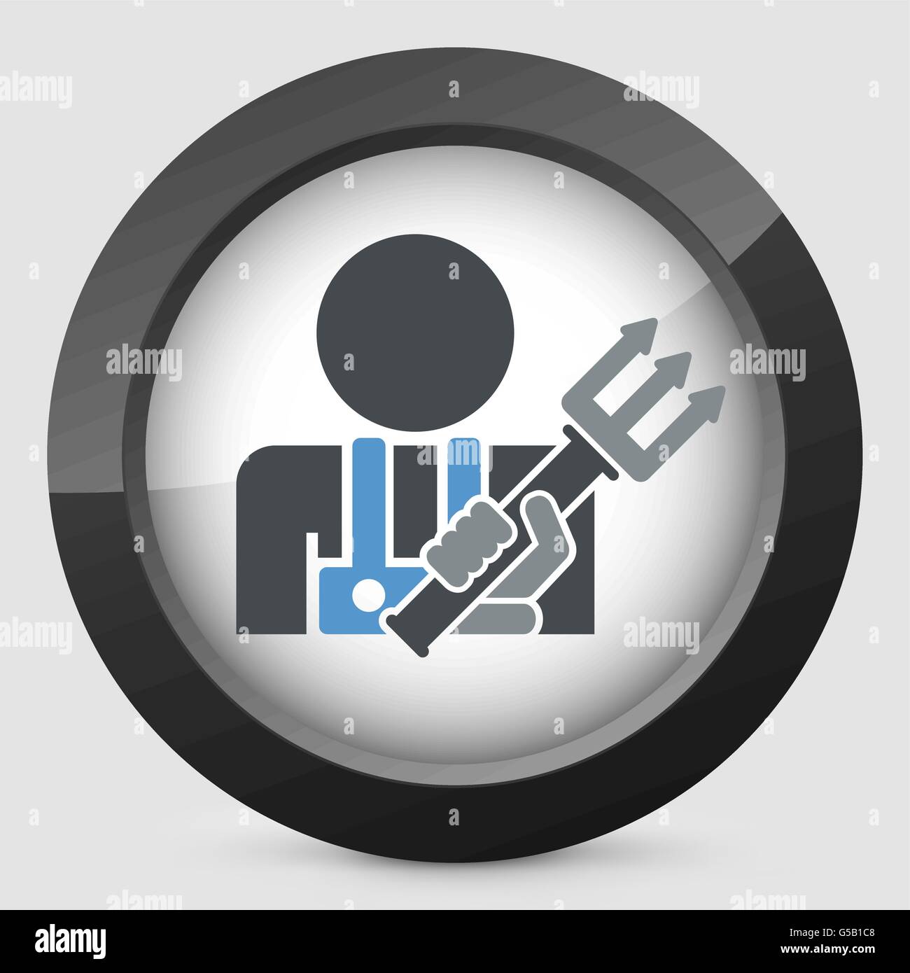 Icona di forcone Illustrazione Vettoriale