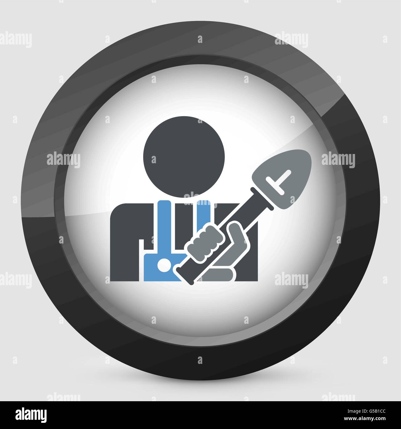 Icona di pala Illustrazione Vettoriale
