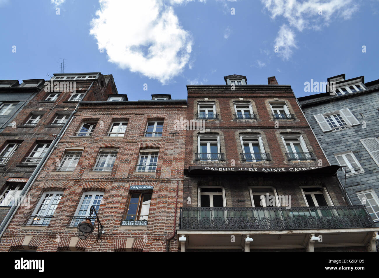 Honfleur villaggio in Normandia Foto Stock