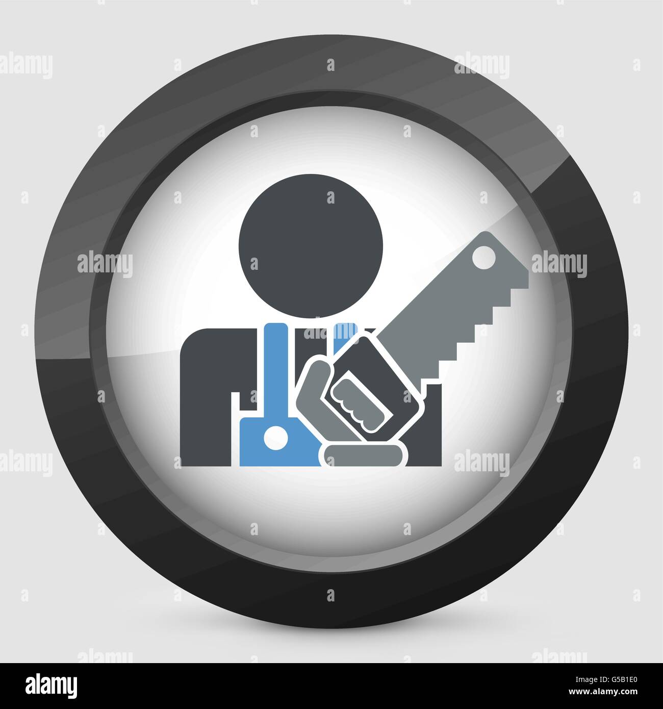 Icona di Woodman Illustrazione Vettoriale