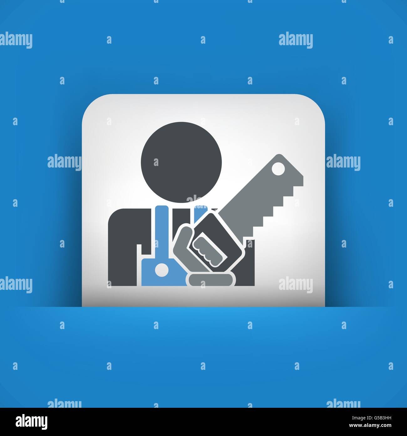 Icona di Woodman Illustrazione Vettoriale