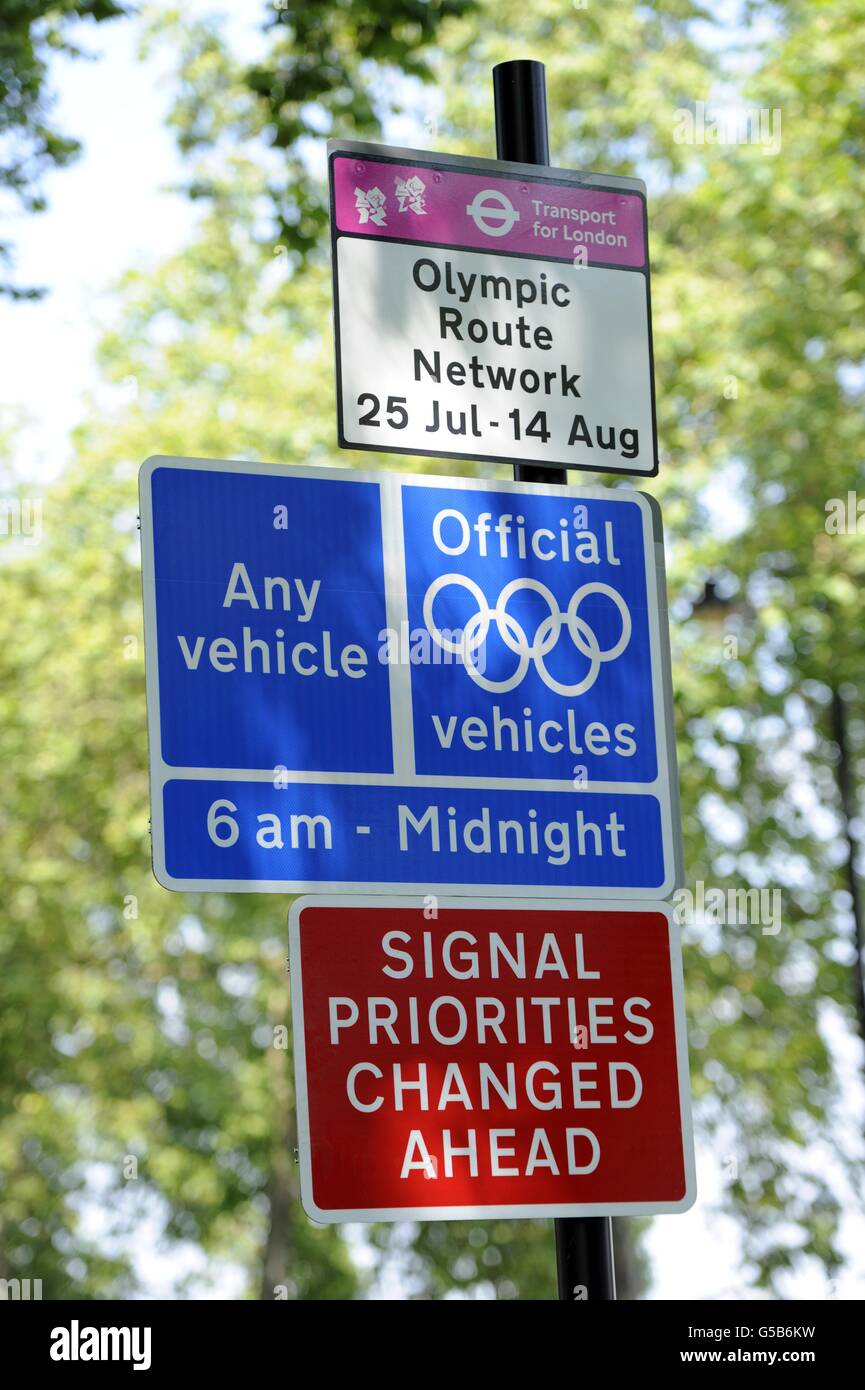 Giochi Olimpici di Londra Pre-Games - Attività - Mercoledì Foto Stock