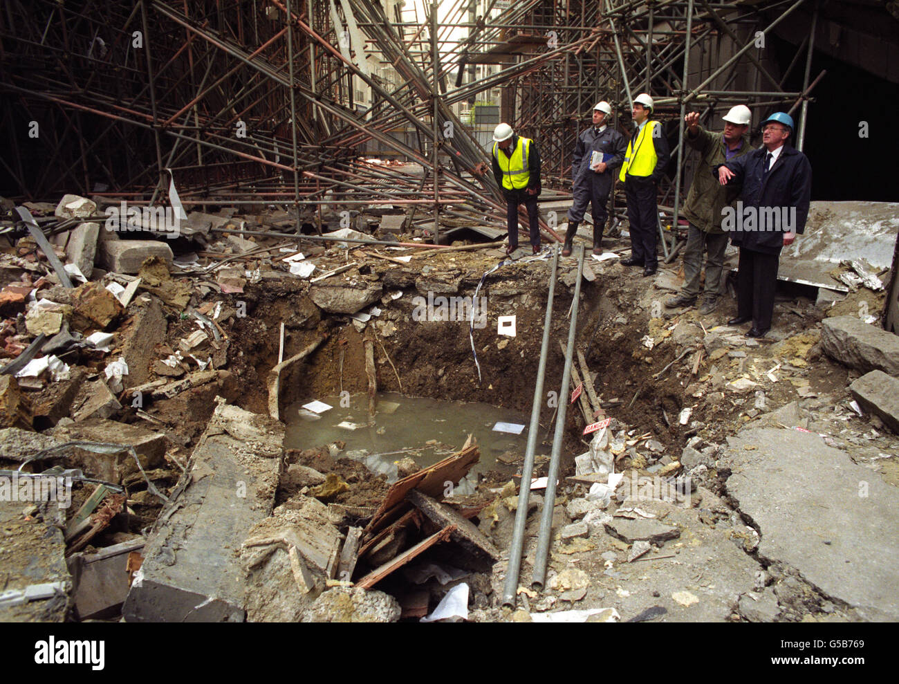 British Crime - Il terrorismo - IRA Terraferma campagna di bombardamenti - Londra - 1991 Foto Stock