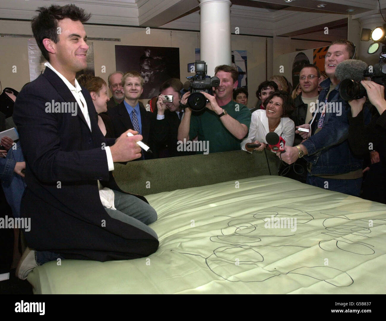 Robbie Williams Auction Foto Stock