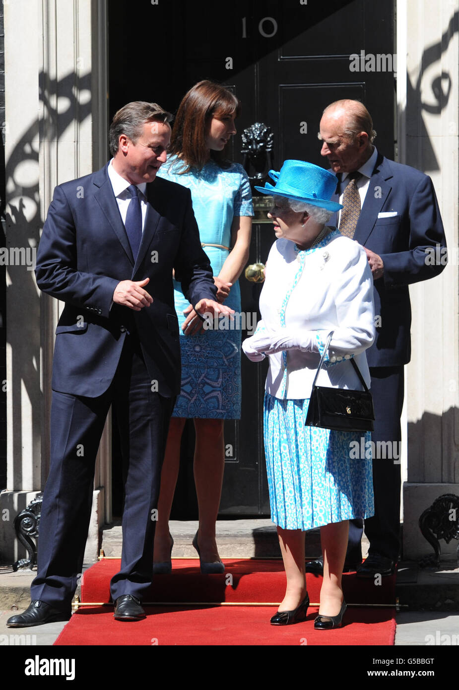 Cameron ospita il giubileo di diamante il pranzo Foto Stock