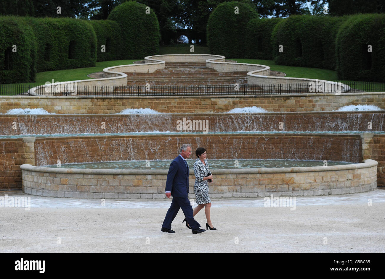 Il Principe di Galles visita a nord-est Foto Stock