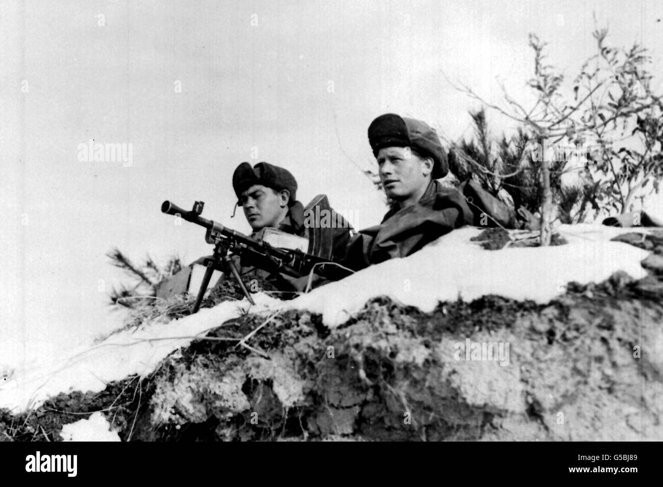 La guerra di Corea : ARGYLLS VEGLIO Foto Stock