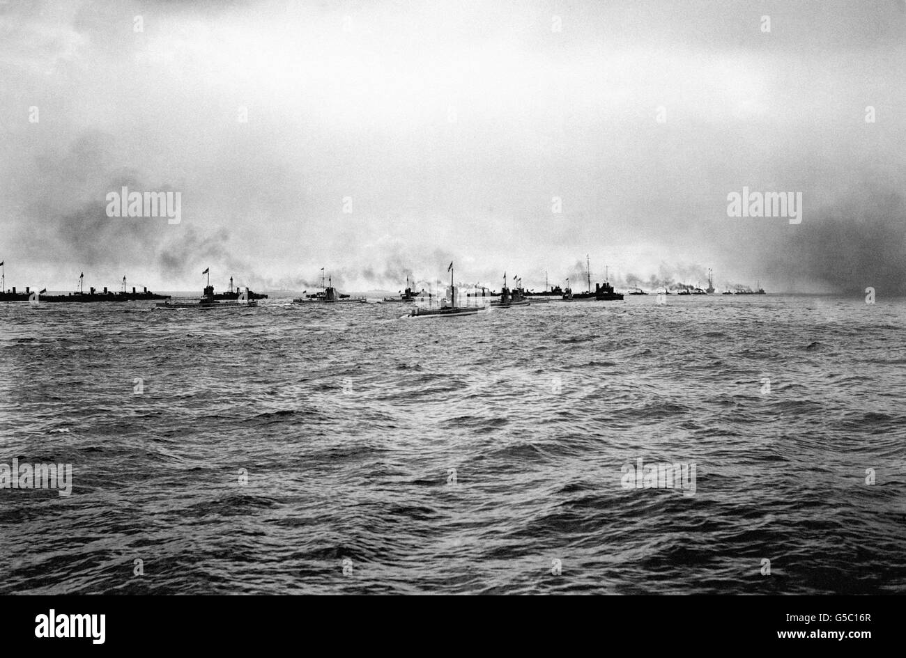 La Prima Guerra Mondiale - Germania - la Marina Militare Tedesca - sommergibili Foto Stock