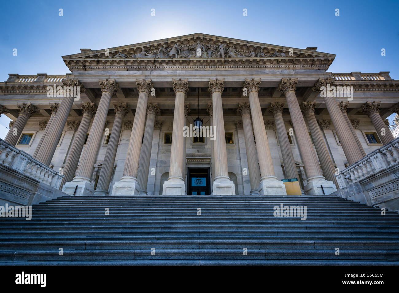 La Camera dei rappresentanti degli Stati Uniti la costruzione presso il Campidoglio di Washington DC. Foto Stock
