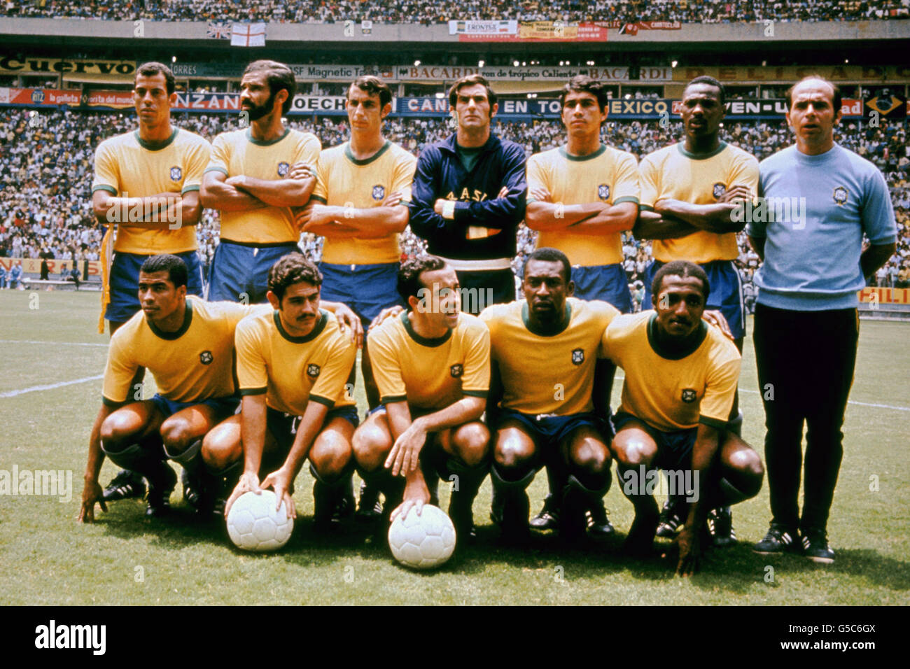 Calcio - Coppa del Mondo di Messico 1970 - Gruppo 3 - Brasile - Inghilterra  Foto stock - Alamy