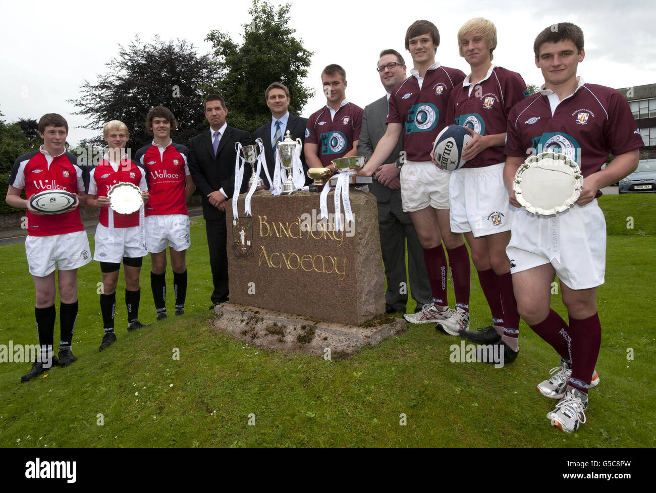 Rugby Union - Photocall - Accademia di Banchory Foto Stock