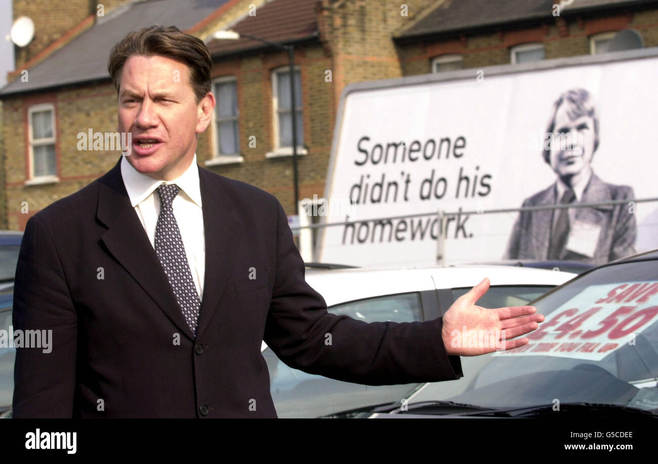 Gerneral elezione 2001 Portillo Foto Stock