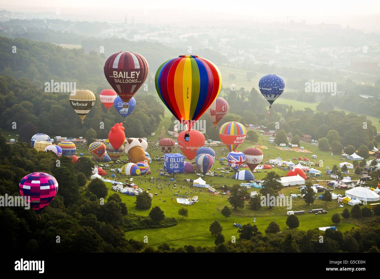 Bristol International Balloon Fiesta 2012 Foto Stock