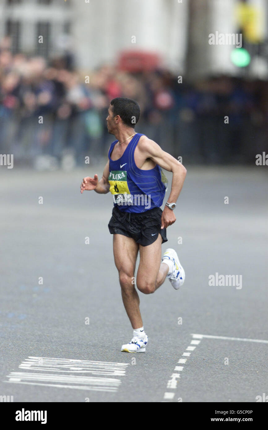 Maratona di Londra El Mouaziz Foto Stock