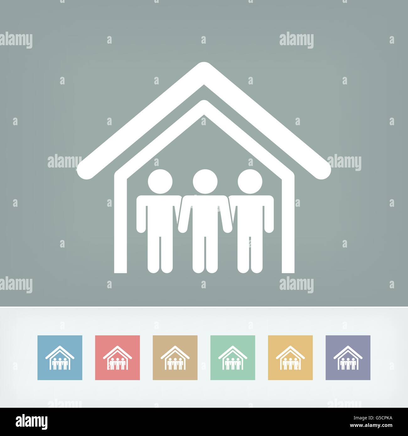 Immobiliare di icona Illustrazione Vettoriale